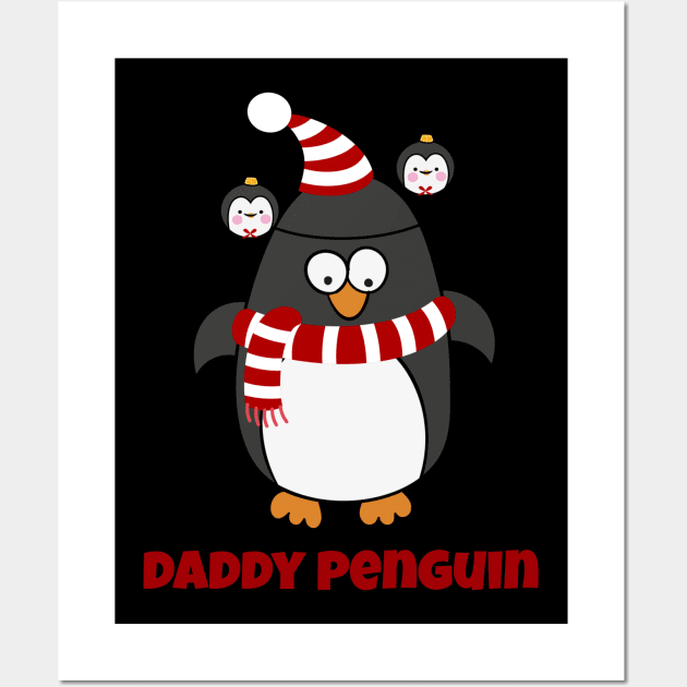 Christmas Penguin Pajama Animal Costume Daddy Penguin Shirt Wall Art by DDJOY Perfect Gift Shirts